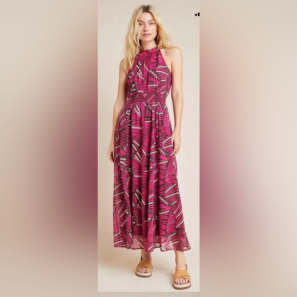 Anthropologie Dresses & Skirts - Anthropologie Maeve Kelli Halter Maxi Dress